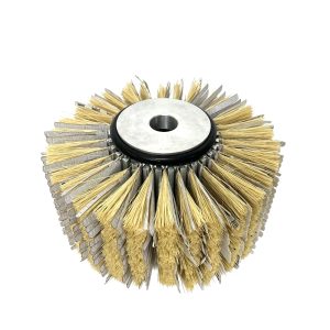 Profiled tampico sanding brush roll abrasive detail