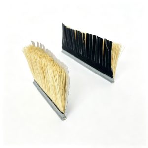 metal base abrasive strip brush
